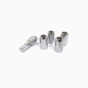 SET 16 TUERCAS + LLAVE  12X1.5 CROMADA 302