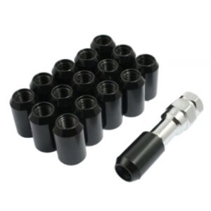 SET 16 TUERCAS + LLAVE  12X1.25 NEGRA 302